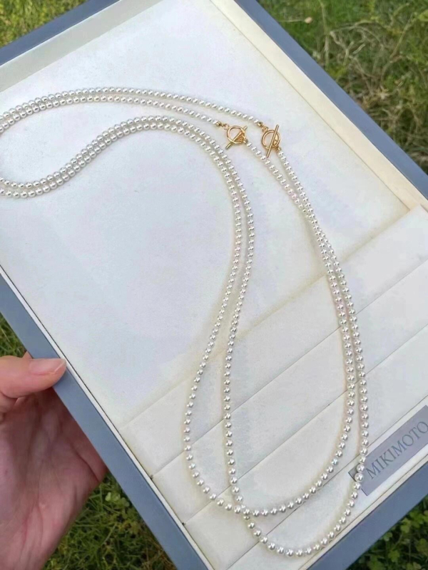 Ogrlica od umjetnih kristala, dizajn lančića s perlama, elektroplakiranje (Materijal: umjetni kristali; Stil lanca: perljasti lanac; Obrada: elektroplakiranje; Kategorija: Ogrlica)