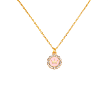 Κολιέ για γυναίκες – Μενταγιόν σε σχήμα κορώνας από κράμα ψευδαργύρου, αλυσίδα κολάρου, πολυεπίπεδος σχεδιασμός, βάρος 20 g