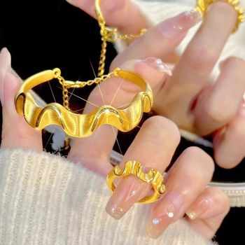 Колие от месинг с позлата, O-верига, висулка от месинг с позлата, обиколка 41–50 cm, Зимно издание 2024