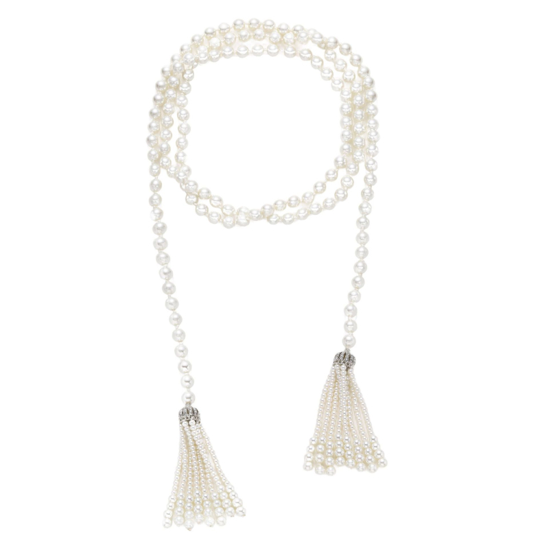 Garā vintage kaklarota ar pūdelēm un pērlēm, ģeometrisks raksts ar karogu rakstu, parasts ķēdes, pendants no sakaļķa