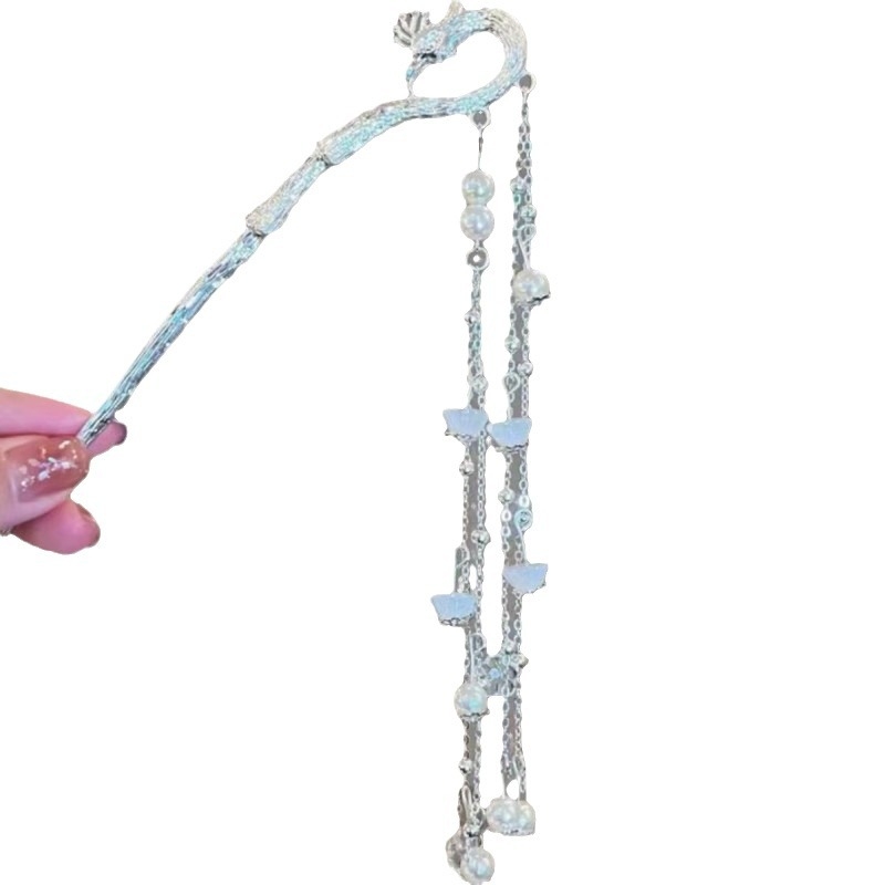 Agrafă de păr – stil chinezesc nou, geometric din aliaj, placare electrolitică, primăvara 2024