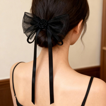 Kézzel készített textil alapú hajcsat rugós klipszel – koreai stílusú gyerekeknek