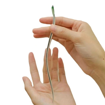 Sponka do vlasov: Novokínsky štýl, kovová, geometrický dizajn, ručne vyrobená, možnosť prispôsobenia