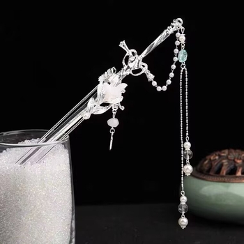 Hanfu sponka do vlasov zliatiny, čínske štýl, geometrický dizajn, jar 2023