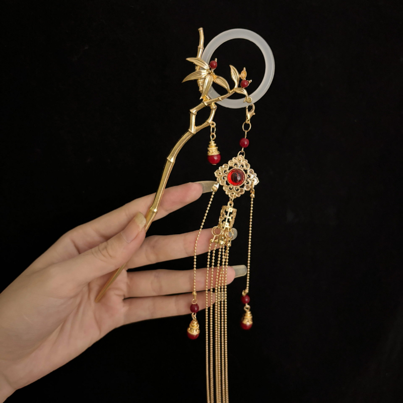 Geometrická sponka do vlasov z zliatiny - ručná práca, originálny dizajn, možnosť prispôsobenia, letné vydanie 2024