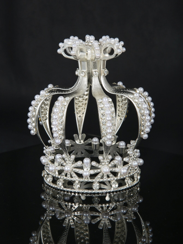 Dámska ozdobná koruna zo zliatiny s elektroplátovaním, etnický štýl, headwear pre ženy, pôvod: Jinhua, jar 2025