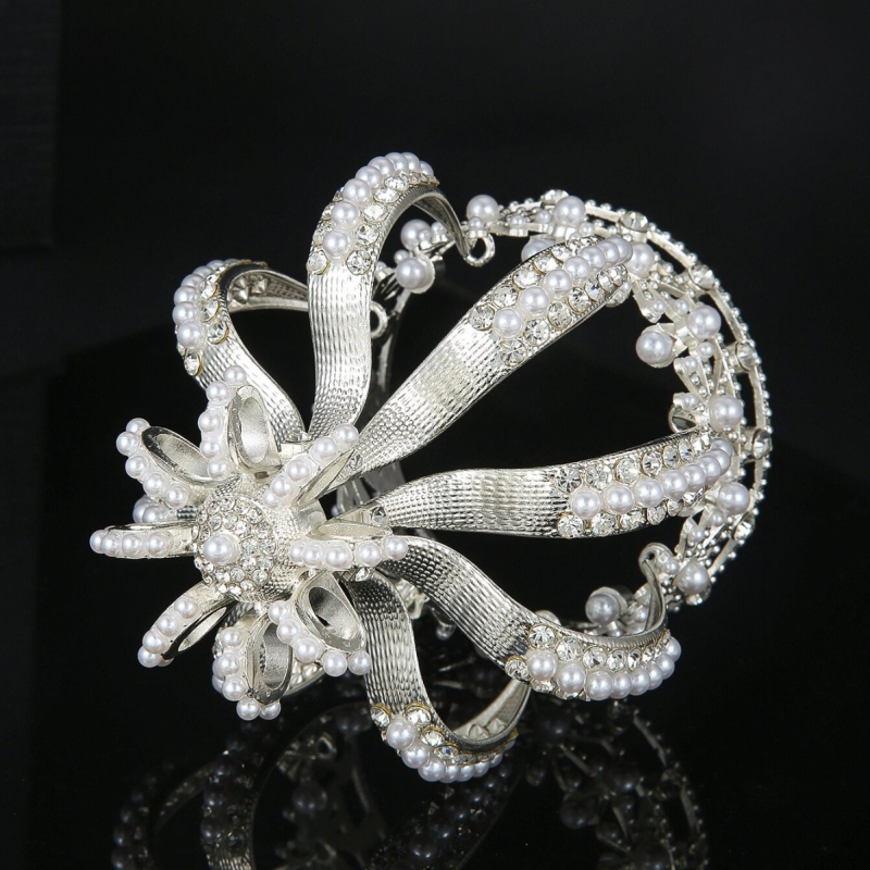 Dámska ozdobná koruna zo zliatiny s elektroplátovaním, etnický štýl, headwear pre ženy, pôvod: Jinhua, jar 2025