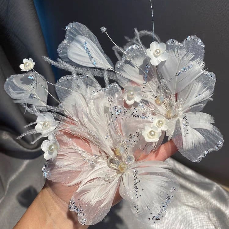 Tollas hajcsat, növény- és virágminta, 22K tisztaság, évfordulós ajándék