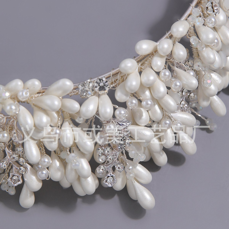 Vjenčana tiara s rhinestone kronom, čistoća K9, elektroplatiranje, kod G41097