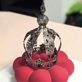 Koruna na hlavu, kov, galvanizovaný povrch, unisex dizajn; vhodné pre svadbu a narodeniny