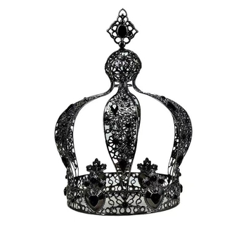 Koruna na hlavu, kov, galvanizovaný povrch, unisex dizajn; vhodné pre svadbu a narodeniny