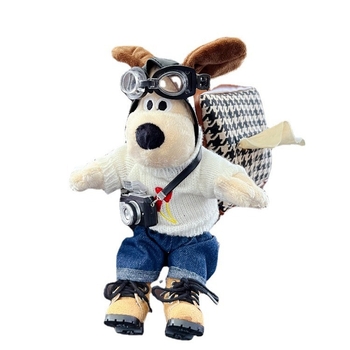 Držač maramica za auto – visići plišani pas od flanelnog materijala, unutarnja dekoracija