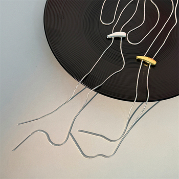 Colier cu lanț de cupru, placare electrochimică, design monocameră, pandant din aliaj, pentru femei