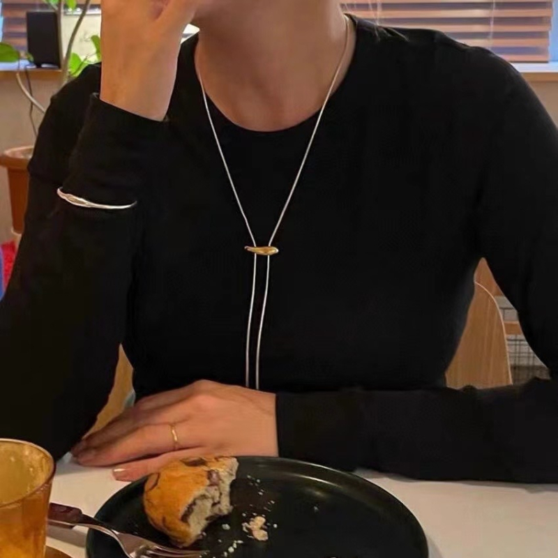 Colier cu lanț de cupru, placare electrochimică, design monocameră, pandant din aliaj, pentru femei