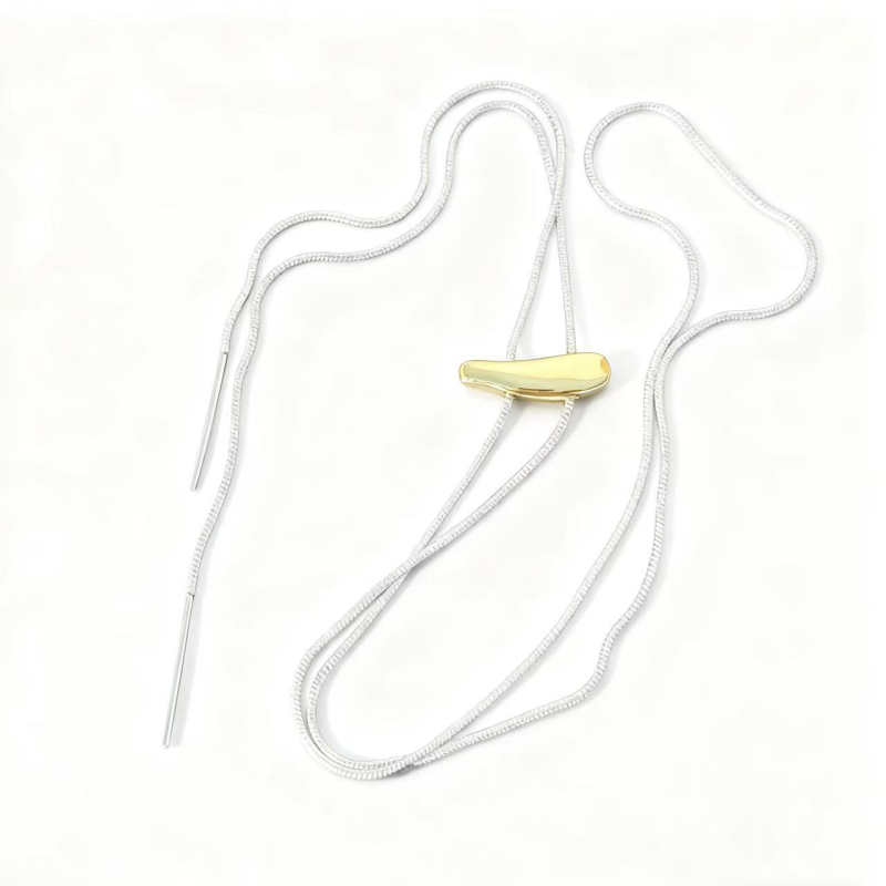 Colier cu lanț de cupru, placare electrochimică, design monocameră, pandant din aliaj, pentru femei