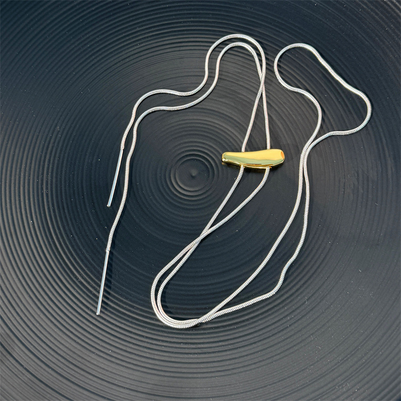 Colier cu lanț de cupru, placare electrochimică, design monocameră, pandant din aliaj, pentru femei