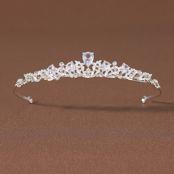Nevesta koruna na hlavu, minimalistický štýl, zliatina, elektroplating, čistota 5K, pôvod Suzhou