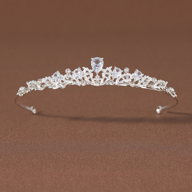 Nevesta koruna na hlavu, minimalistický štýl, zliatina, elektroplating, čistota 5K, pôvod Suzhou