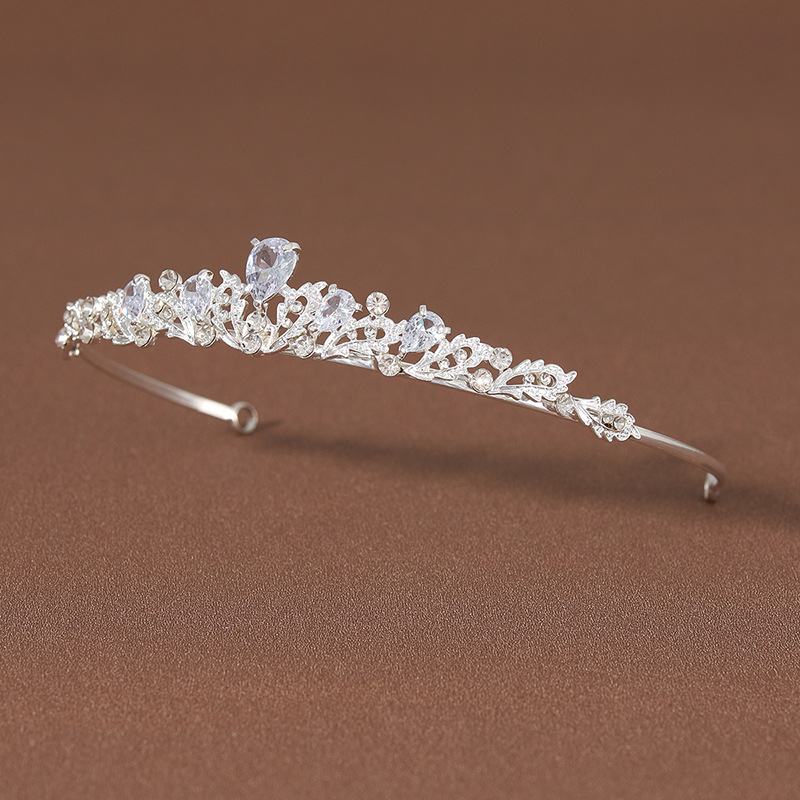 Nevesta koruna na hlavu, minimalistický štýl, zliatina, elektroplating, čistota 5K, pôvod Suzhou