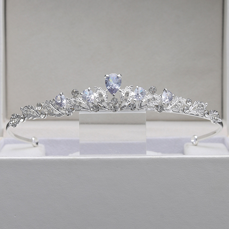 Nevesta koruna na hlavu, minimalistický štýl, zliatina, elektroplating, čistota 5K, pôvod Suzhou