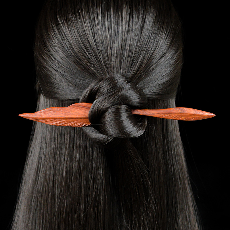 Agrafa de păr din lemn, stil nou chinezesc, formă geometrică, accesorii pentru păr, cadou pentru nuntă, ziua de naștere, festival