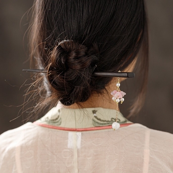 Clamă de păr din aliaj, stil retro, motiv floare, lucrată manual, ambalaj individual