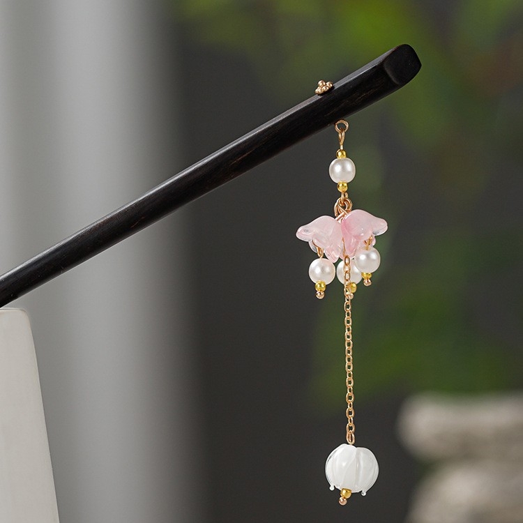 Clamă de păr din aliaj, stil retro, motiv floare, lucrată manual, ambalaj individual