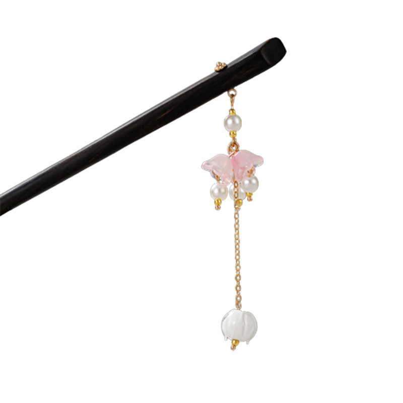 Clamă de păr din aliaj, stil retro, motiv floare, lucrată manual, ambalaj individual