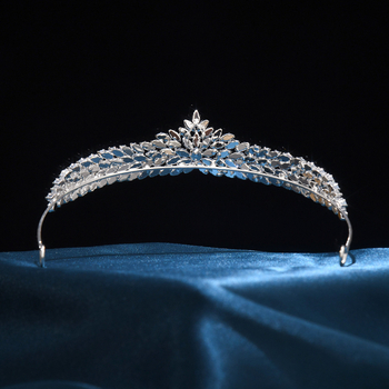 Tiara pentru păr – stil coreean, zirconiu imitatie, tratament diamant, potrivită pentru nuntă, personalizabilă