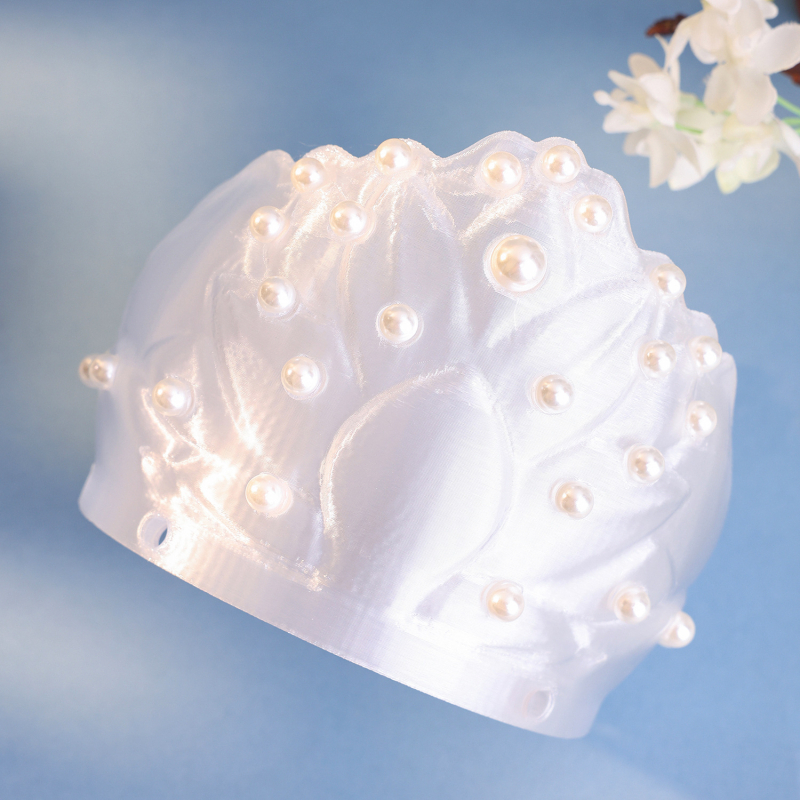 Fejdísz – ősi stílusú női korona műanyag/gyanta alapanyagból, Hanfu fotózáshoz, 2025 nyári bemutató