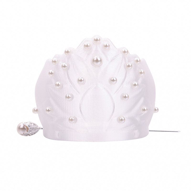 Fejdísz – ősi stílusú női korona műanyag/gyanta alapanyagból, Hanfu fotózáshoz, 2025 nyári bemutató