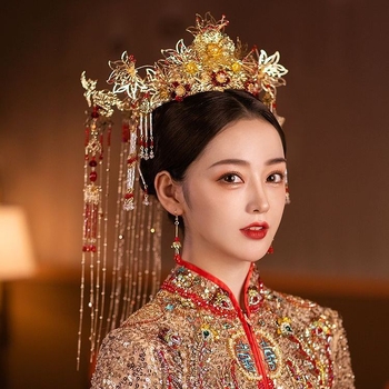 Fém esküvői fejfedő – retro stílus, elektroplakolt felület