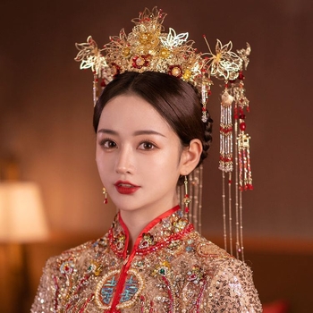 Fém esküvői fejfedő – retro stílus, elektroplakolt felület