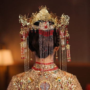 Fém esküvői fejfedő – retro stílus, elektroplakolt felület