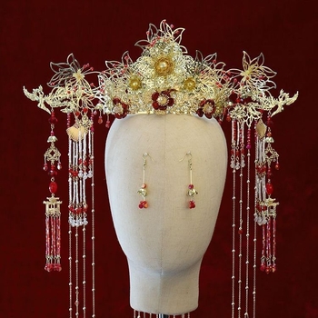 Fém esküvői fejfedő – retro stílus, elektroplakolt felület