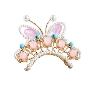 Hajkorona virágmotívummal, retro ötvözet, kézzel készített, nőknek, Nyár 2025