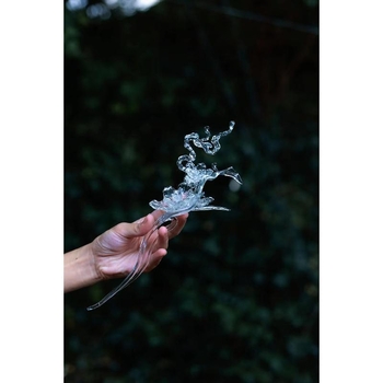 Agrafă de păr din rășină imprimată, stil antic Hanfu, accesorii pentru cap