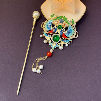 Accesorii pentru cap: agrafă de păr Phoenix, stil național, din aliaj, electroplacare