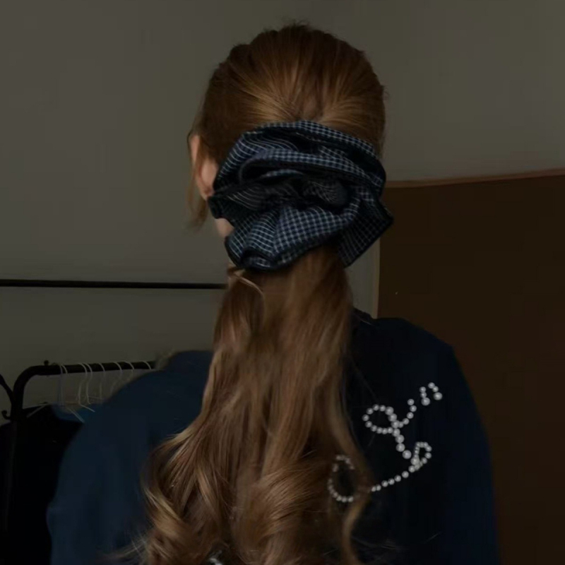 Elastic pentru păr în stil coreean, design în mai multe straturi, material textil, lucrat manual, pentru femei, elasticitate ridicată