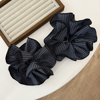 Arc pentru păr din material textil, lucrat manual, elasticitate ridicată, stil simplu, accesoriu urban de modă, primăvara 2025