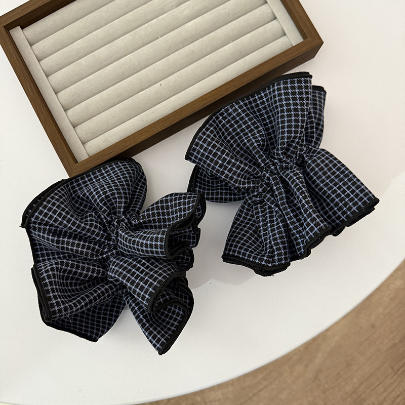 Arc pentru păr din material textil, lucrat manual, elasticitate ridicată, stil simplu, accesoriu urban de modă, primăvara 2025