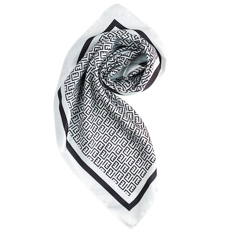 Šal od poliestera, twill tkanina, mali kvadratni oblik, otisak, porijeklo Deqing