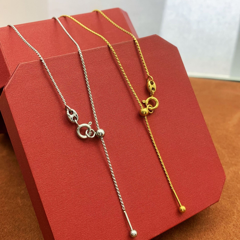 Ogrlica od titanske čeli sa zmijskim lancem, elektroplatinirani privjesak, unisex, INS stil