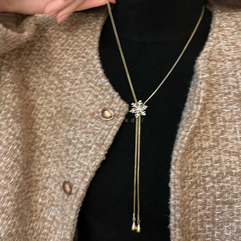 Colier din oțel inoxidabil, pandant din aliaj, lanț tip claviculă, design multistrat, lungime reglabilă 41–50 cm (material: oțel inoxidabil; pandant: aliaj; tip lanț: claviculă; design multi-strat; lungime: 41–50 cm)