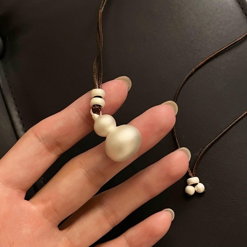 Ogrlica s geometrijskim privjeskom od srebra 925, drevna tehnika obrade, ručno pleteni konac, novi kineski stil