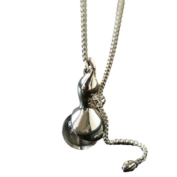 Ogrlica s agatnim privjeskom, bakreni kristali, O-lanac, geometrijski dizajn, elektroplakiranje