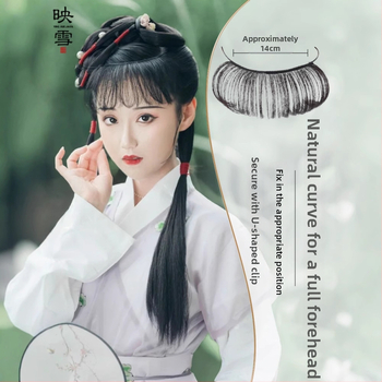 Színházi jelmez parókája frufruval – modell VM81, hőálló szálak, frufru egyenes vagy ferde, mechanikus kidolgozás, nem festhető