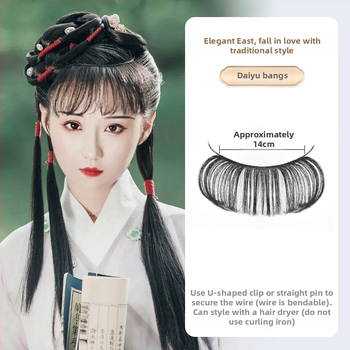 Színházi jelmez parókája frufruval – modell VM81, hőálló szálak, frufru egyenes vagy ferde, mechanikus kidolgozás, nem festhető