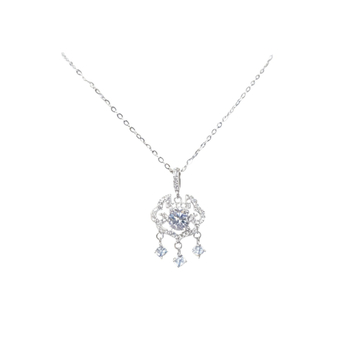 Ogrlica s privjeskom u obliku srca od moissanita • 4,5 mm • Srebro 925 • Novi kineski stil
