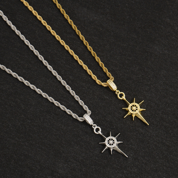 Colier cu pandantiv din cupru, pe lanț răsucit, 41–50 cm, 12 g, Primăvara 2025